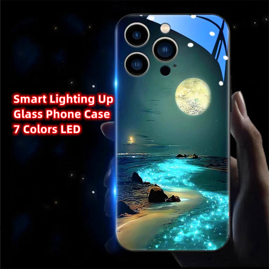 Personalized New Arrival Fashion 7-Color Flashing Phone Case - Glow-in-the-Dark Protection