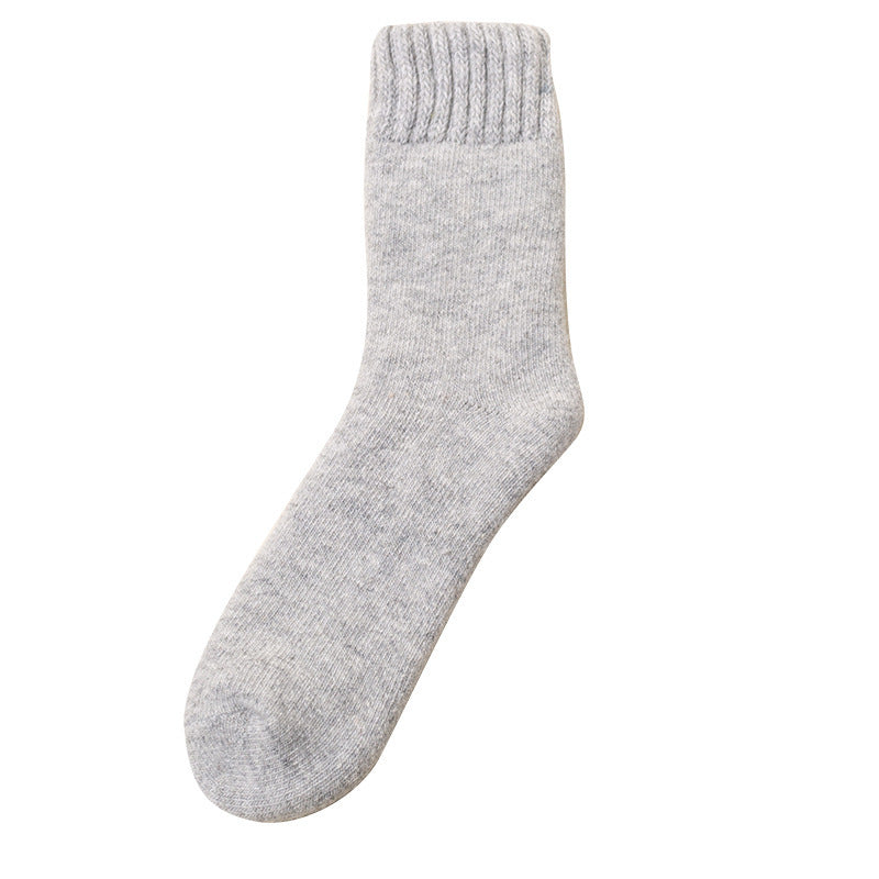 Thick Fleece-Lined Thermal Wool Socks for Cold Feet – Men's Heated & Insulated Rabbit & Wool Socks for Winter