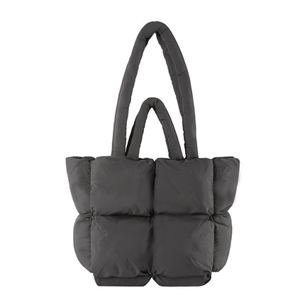 New Soft Tote Large Capacity Puff Bag