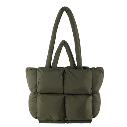 New Soft Tote Large Capacity Puff Bag