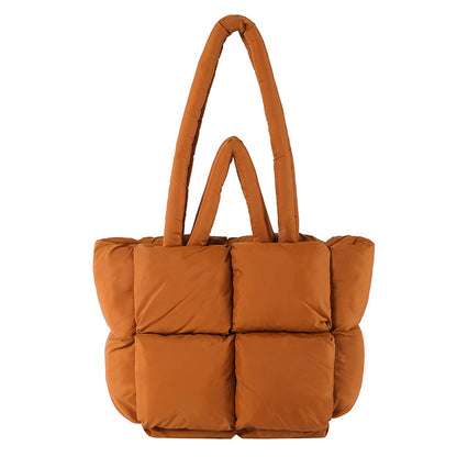 New Soft Tote Large Capacity Puff Bag