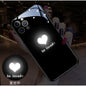 Glow-in-the-Dark Heart Creative Smart Sound-Control LED Phone Case for iPhone 16 Pro Max