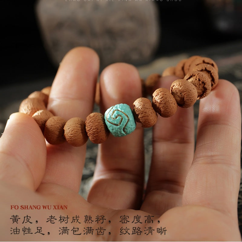 Natural Lotus Bodhi Seed – Buddhist Lucky Charm Pendant for Wealth and Protection