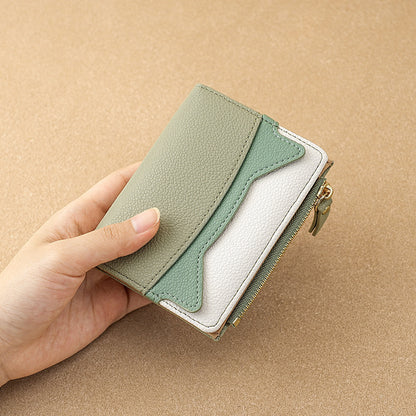 Fashion Korean version of thin versatile contrasting colors cute change bag