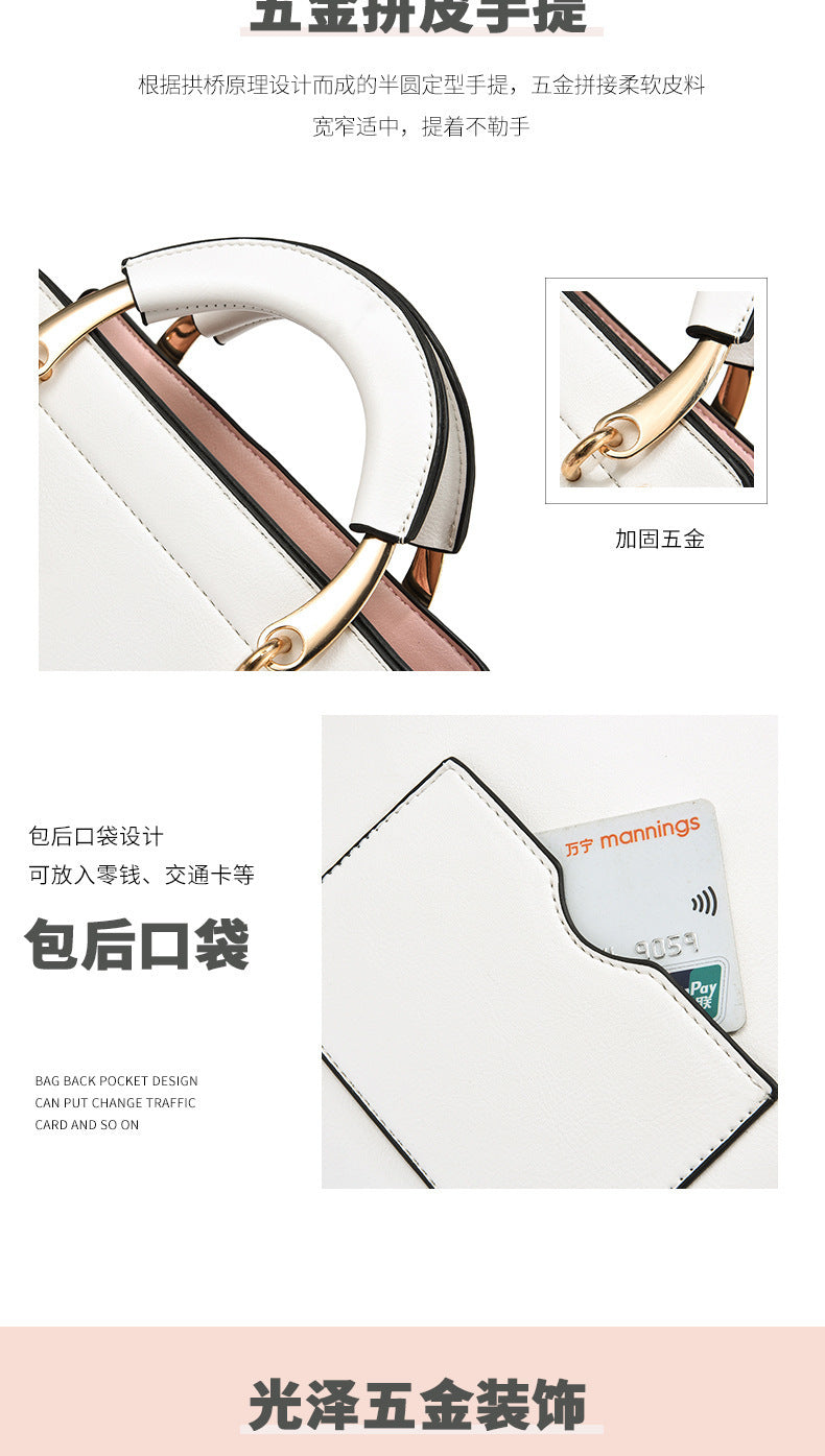 Trendy fashion beautiful girl diagonal span soft bag