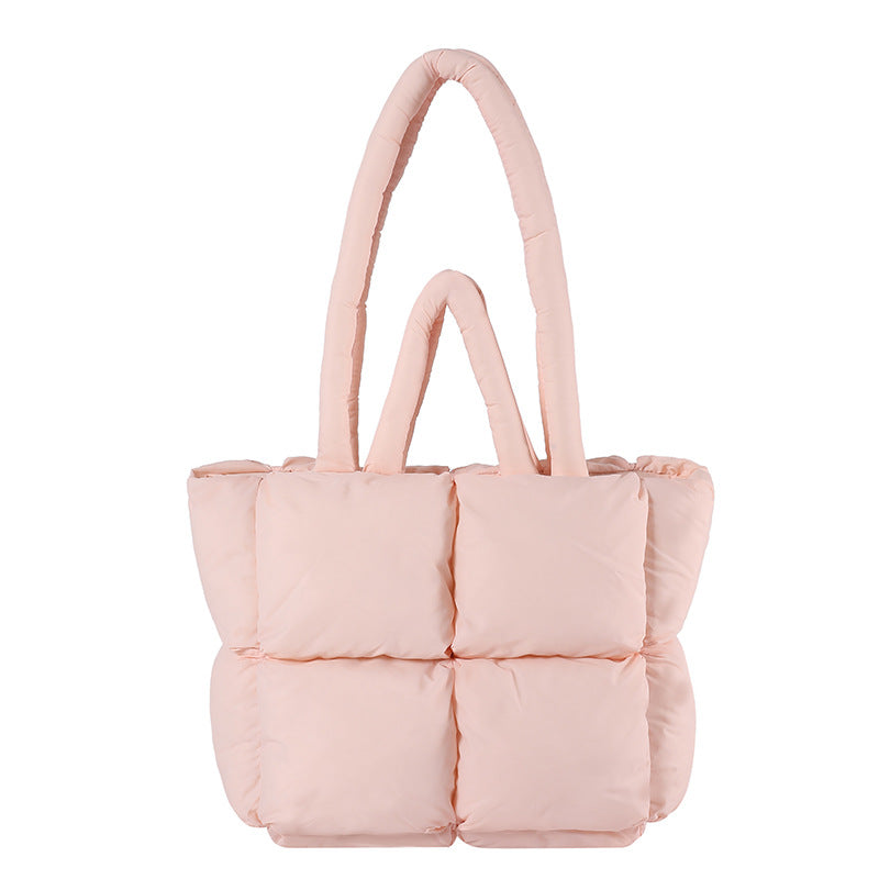 New Soft Tote Large Capacity Puff Bag