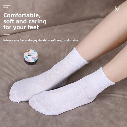 Business trip unisex disposable compression socks daily throw leave-in