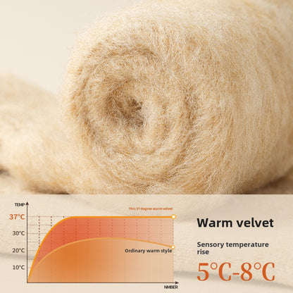 Cold-Prevention Pure Wool Fleece-Lined Thick Warm Sweat-Absorbing Odor-Resistant Cotton Socks - Unisex Winter Cozy Socks